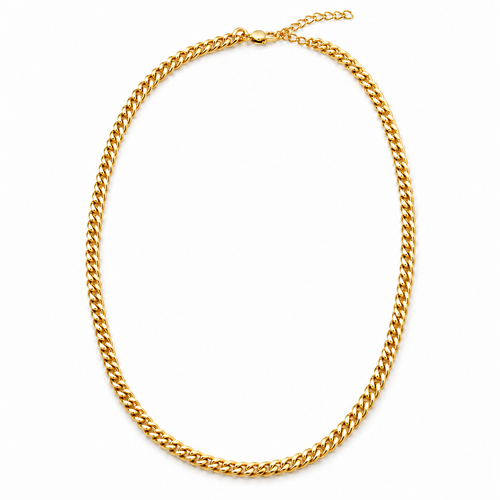 18k Gold Plated Cuban Chain With Personalised Keepsake Box alternate product view 2