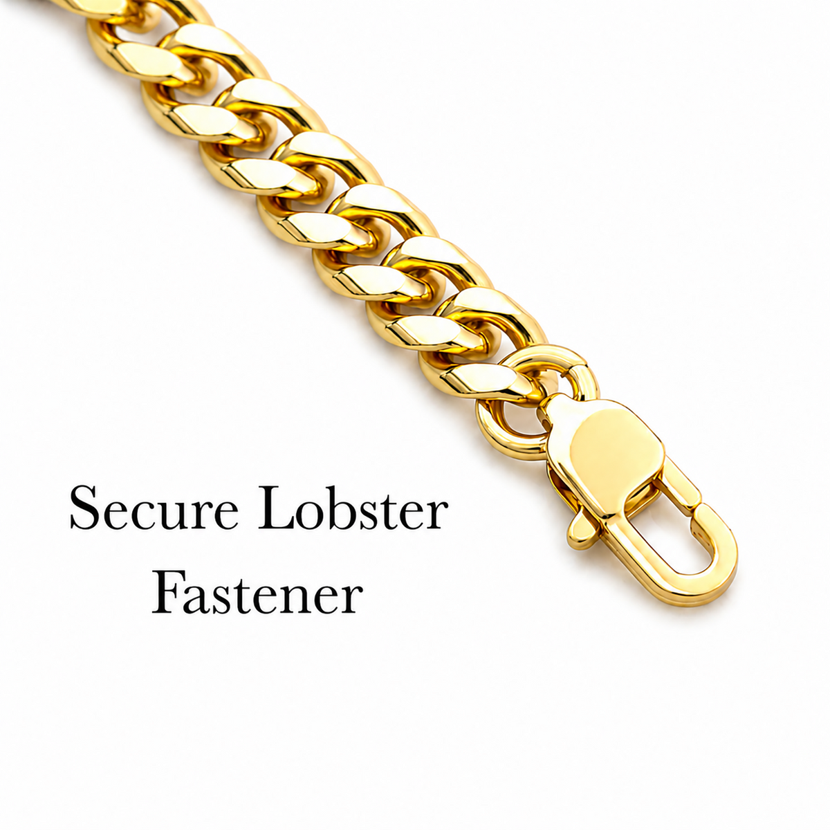 18k Gold Plated Cuban Chain With Personalised Keepsake Box alternate product view 13