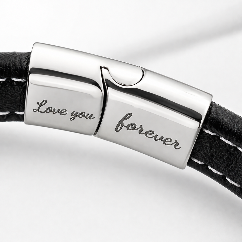 Infinity Knot bracelet with personalised keepsake box – men's gift bracelet