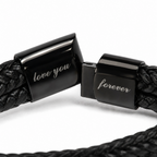 Eternal Bond braided bracelet with personalised keepsake box – men's gift bracelet