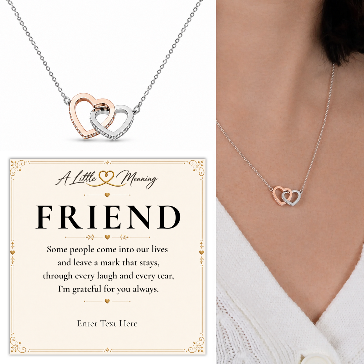 The Heart to Heart Friend Necklace