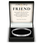 The Sparkle Friend Bracelet: crystal bangle in a gift box with a personalised message card