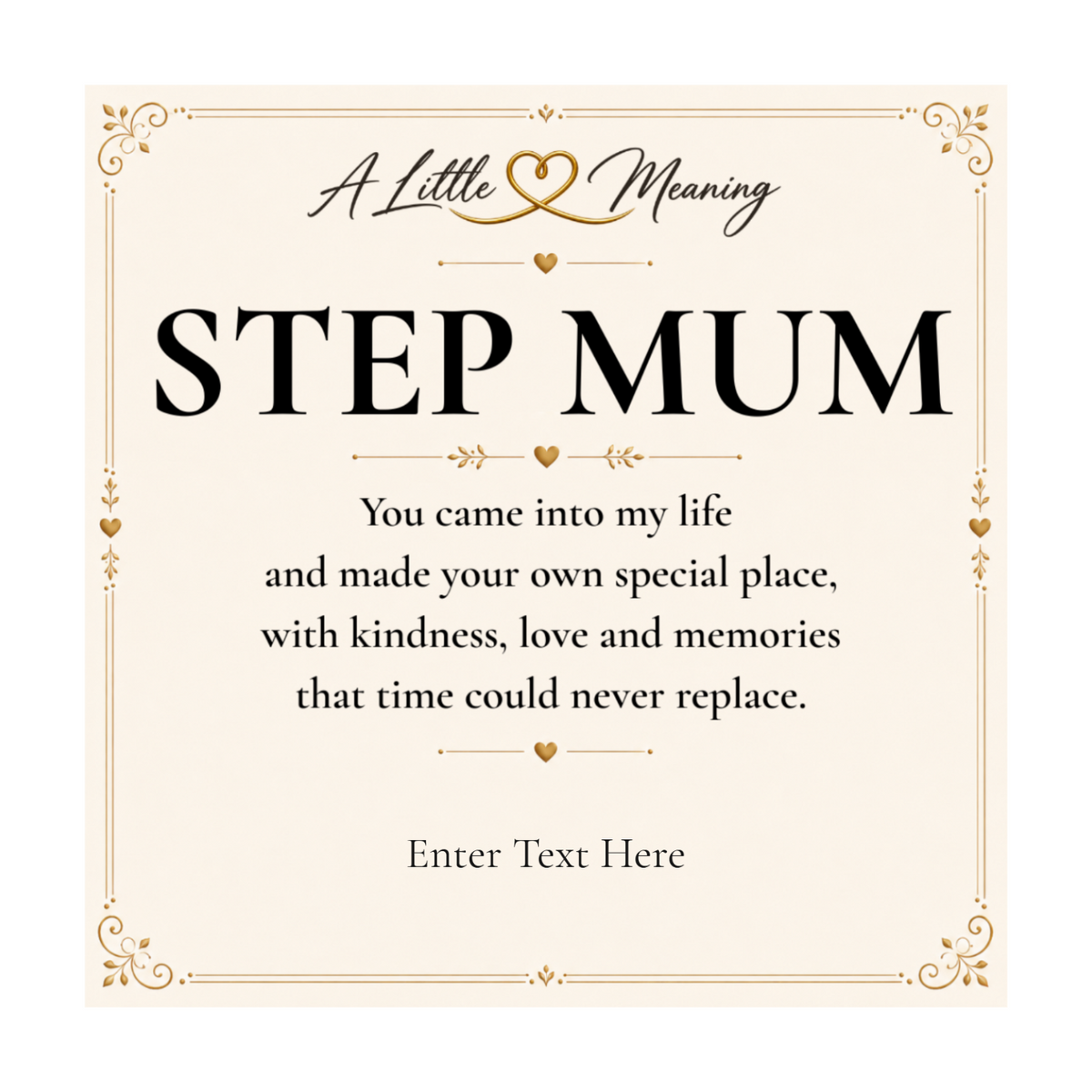 The Heart to Heart Step Mum Necklace