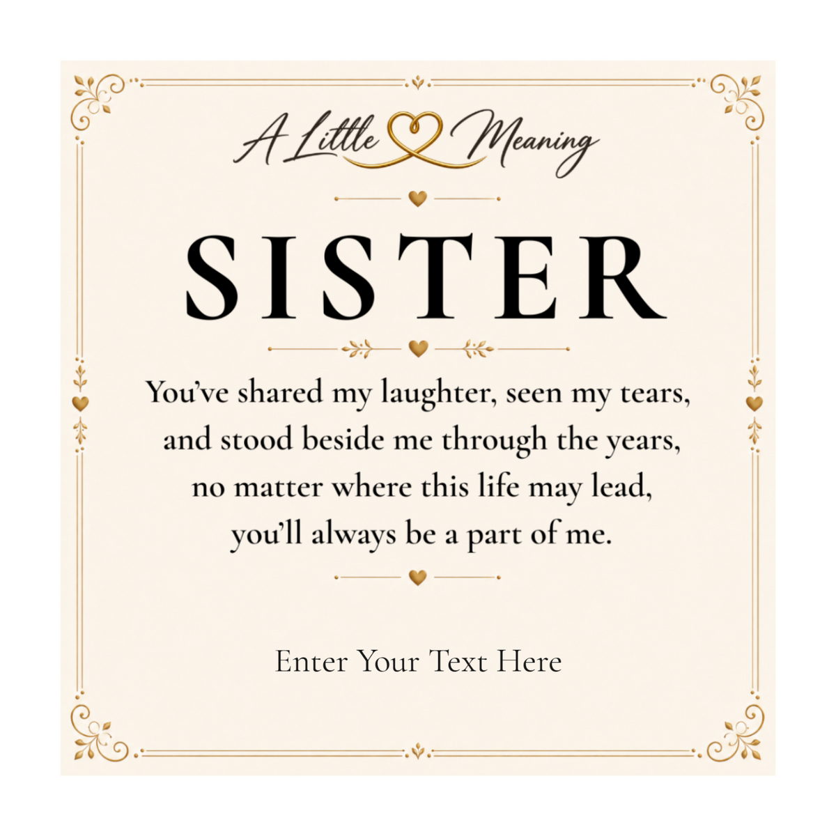 The Golden Bond Sister Necklace