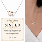 The Heart to Heart Sister Necklace