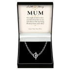 The Together Mum Necklace: link chain necklace in a gift box with a personalised message card