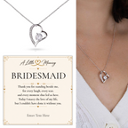 The Eternal Bridesmaid Necklace – personalised bridesmaid gift, view 6