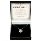 The Forever Bridesmaid Necklace – personalised love knot bridesmaid gift