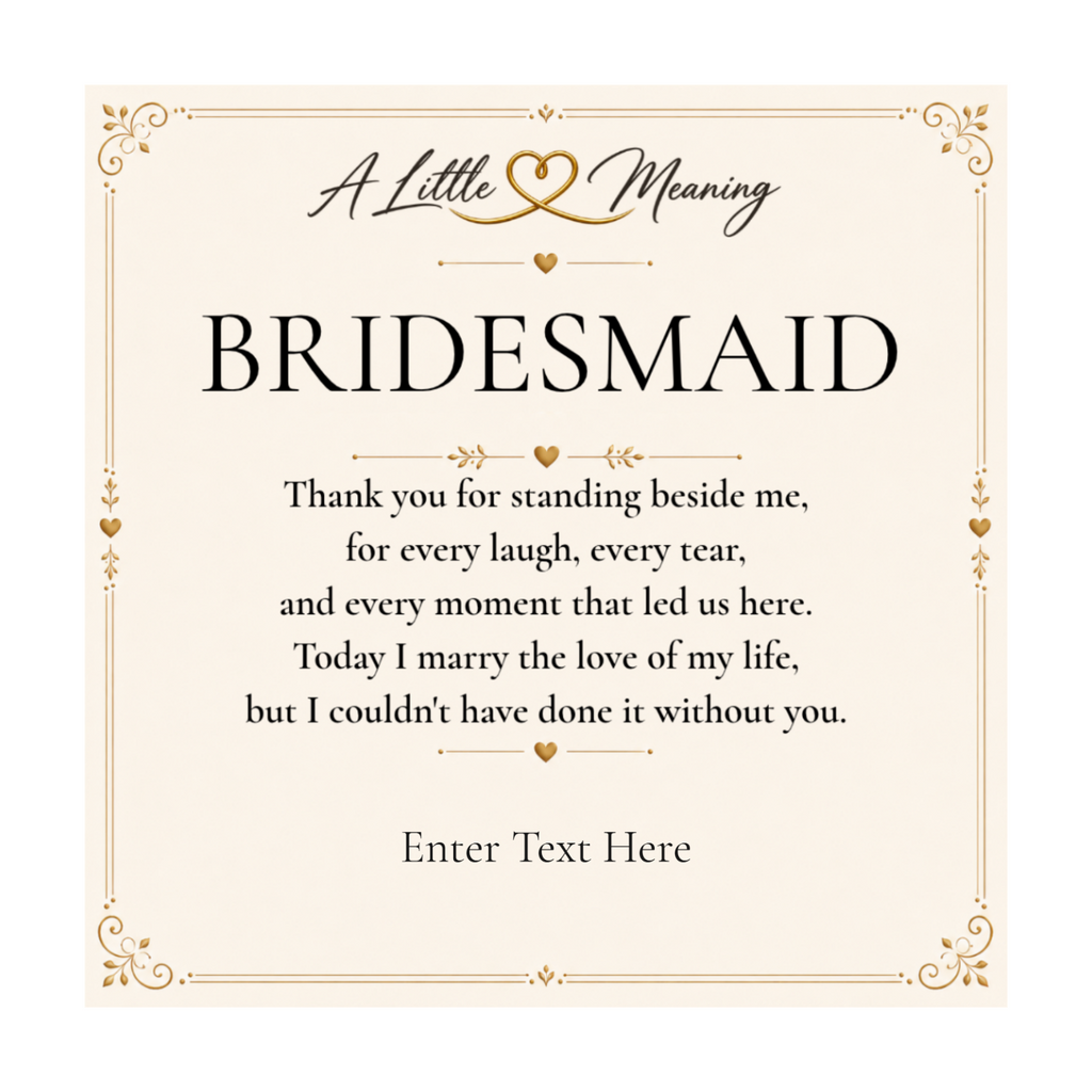 The Forever Bridesmaid Necklace – personalised bridesmaid gift, view 3