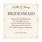 The Forever Bridesmaid Necklace – personalised bridesmaid gift, view 3