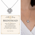 The Forever Bridesmaid Necklace – personalised bridesmaid gift, view 5