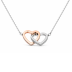 The Heart to Heart Bridesmaid Necklace – personalised bridesmaid gift, view 2