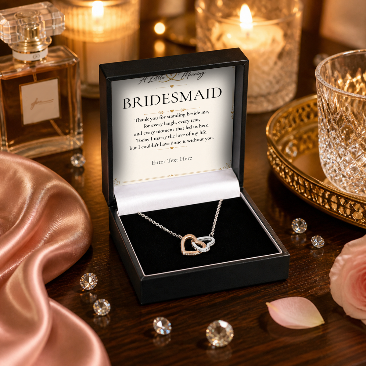 The Heart to Heart Bridesmaid Necklace