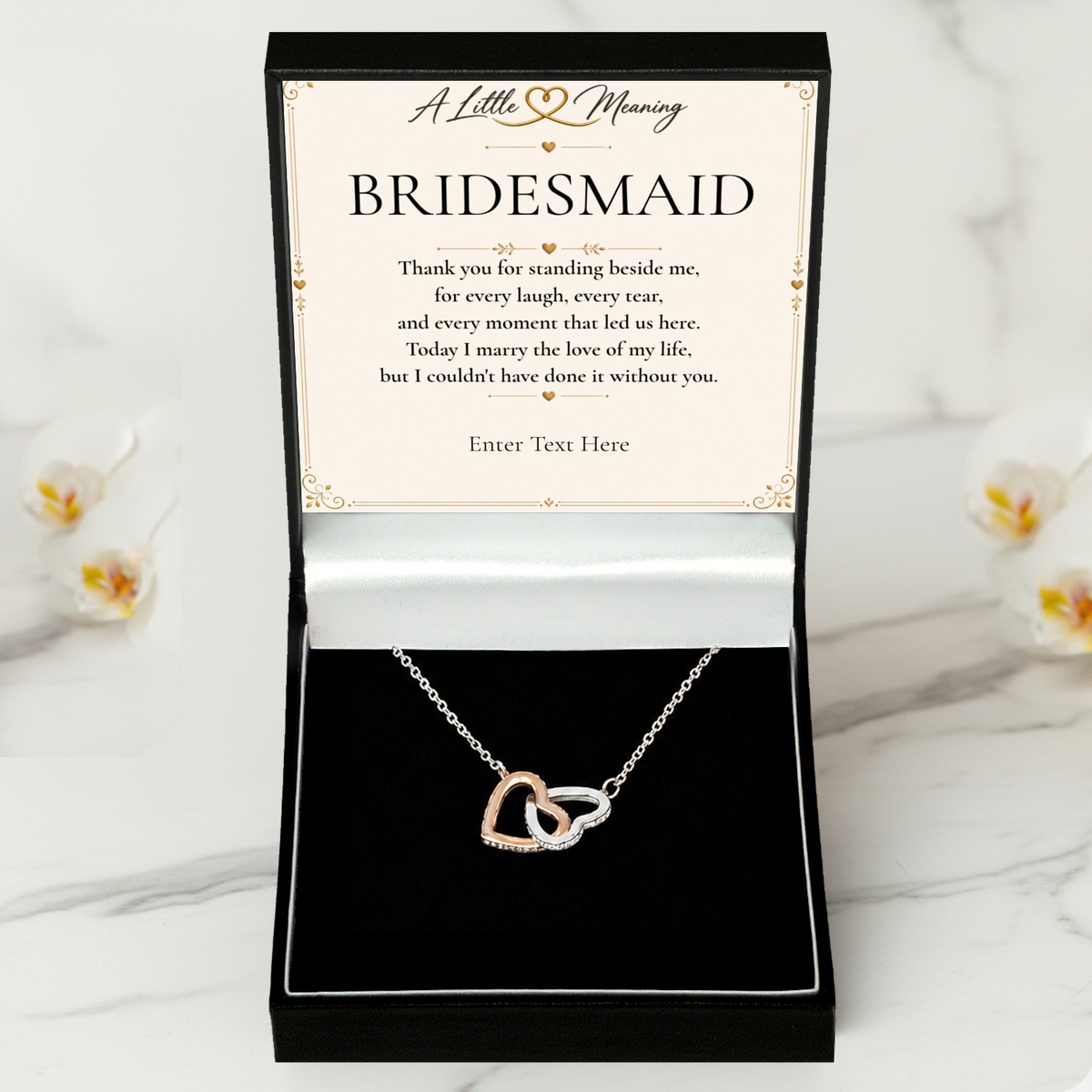 The Heart to Heart Bridesmaid Necklace