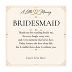 The Golden Bond Bridesmaid Necklace – personalised bridesmaid gift, view 3