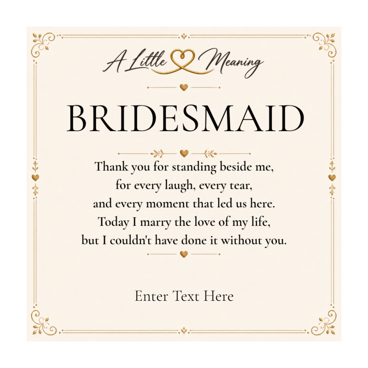 The Golden Bond Bridesmaid Necklace – personalised bridesmaid gift, view 3