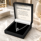 The Together Bridesmaid Necklace – personalised bridesmaid gift, view 4