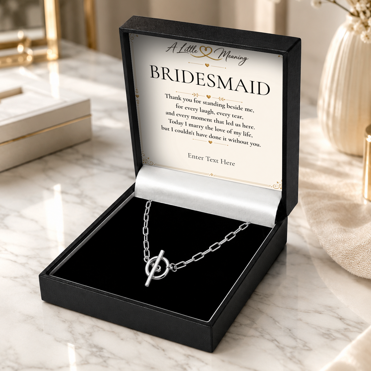 The Together Bridesmaid Necklace – personalised bridesmaid gift, view 4
