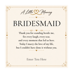 The Trinity Bridesmaid Necklace – personalised bridesmaid gift, view 3