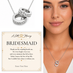The Trinity Bridesmaid Necklace – personalised bridesmaid gift, view 6