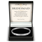 The Sparkle Bridesmaid Bracelet – personalised crystal bangle bridesmaid gift