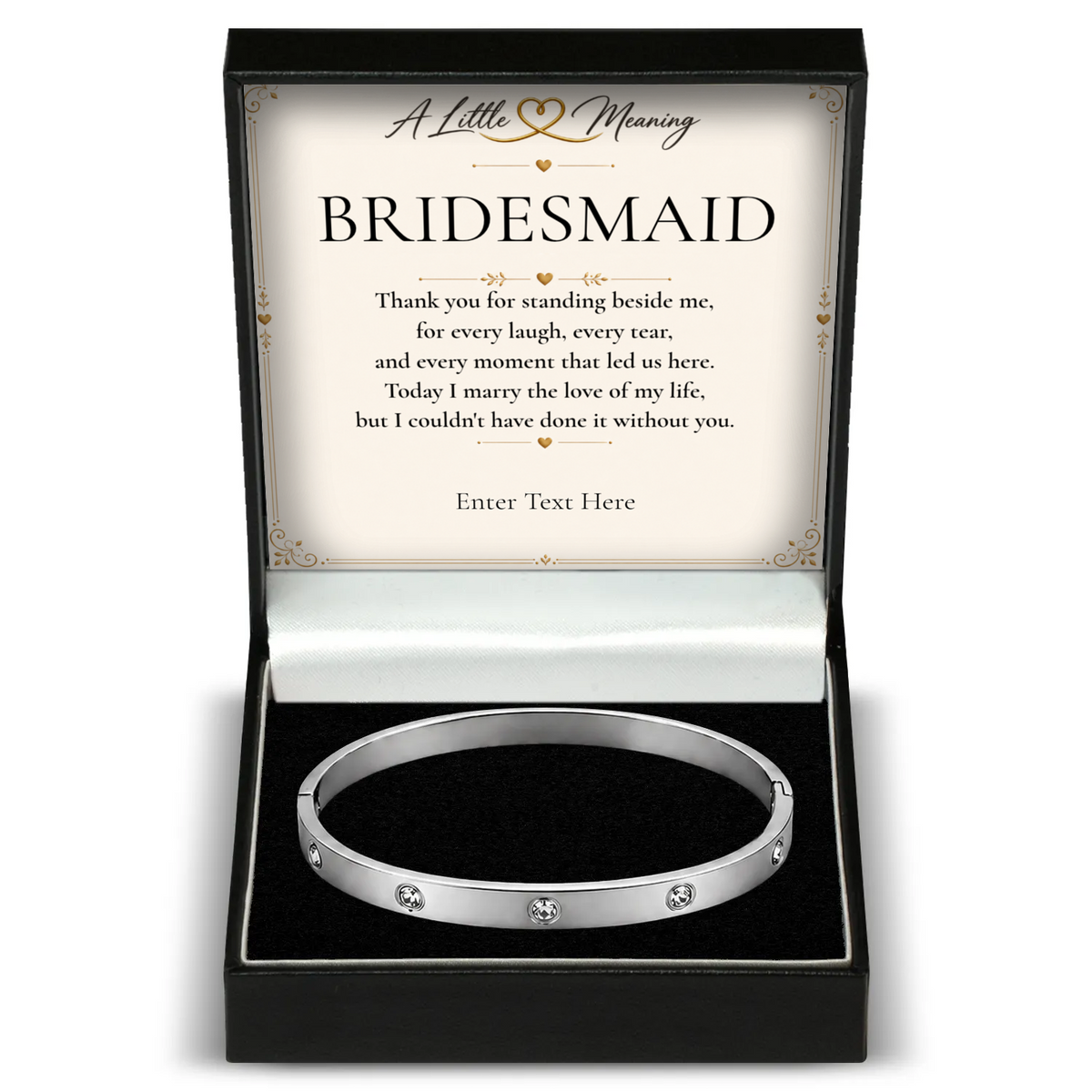 The Sparkle Bridesmaid Bracelet – personalised crystal bangle bridesmaid gift