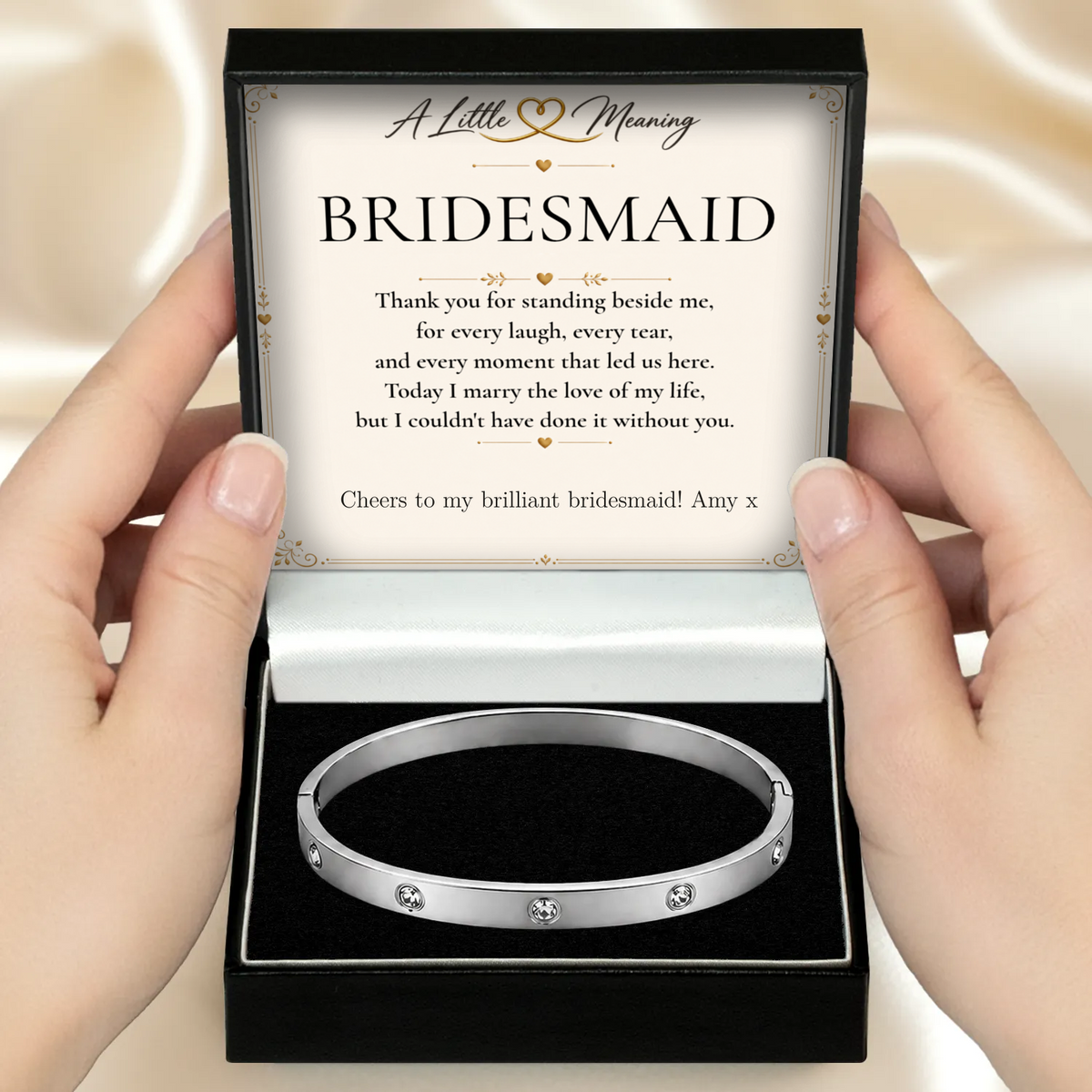 The Sparkle Bridesmaid Bracelet – personalised bridesmaid gift, view 9